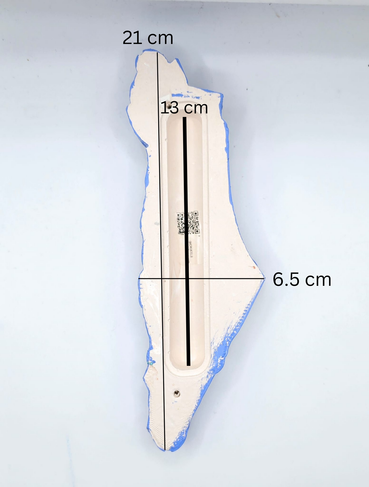 Handcrafted Mosaic Israel Map Wall Art with Vibrant Glass Tiles