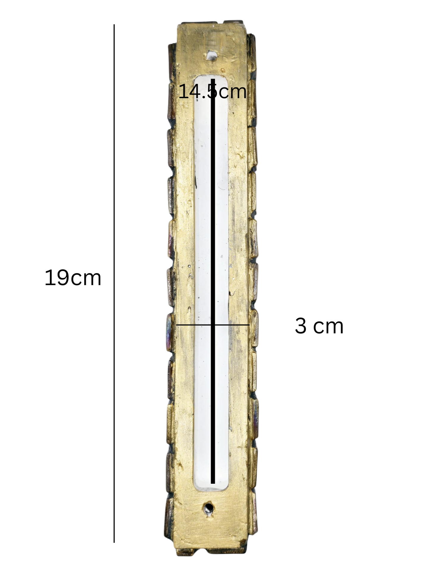 Jerusalem Mezuzah Case with Beit Hamikdash in the Sky