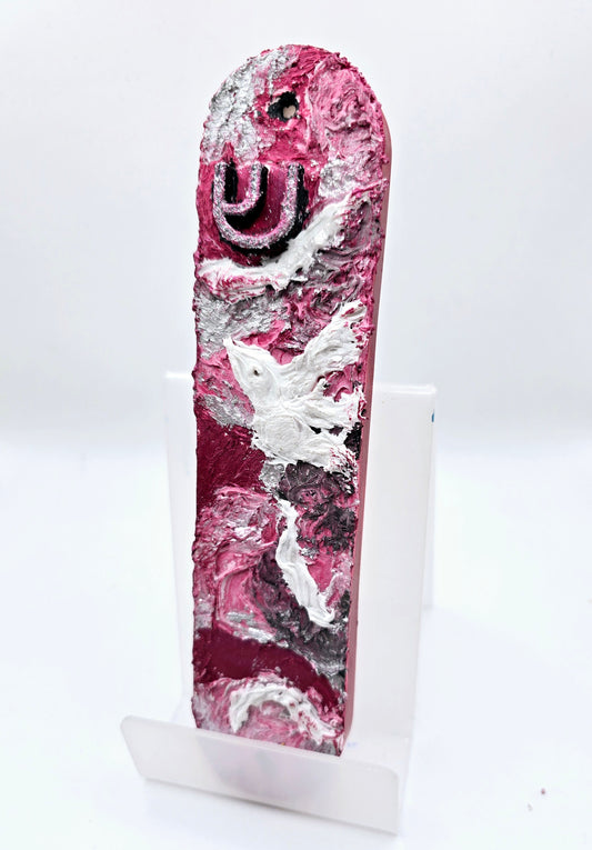 Mezuzah Case with Dove and "Shin"